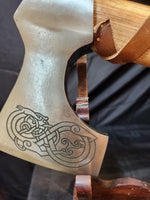 Bearded  Etched Axe - Type D